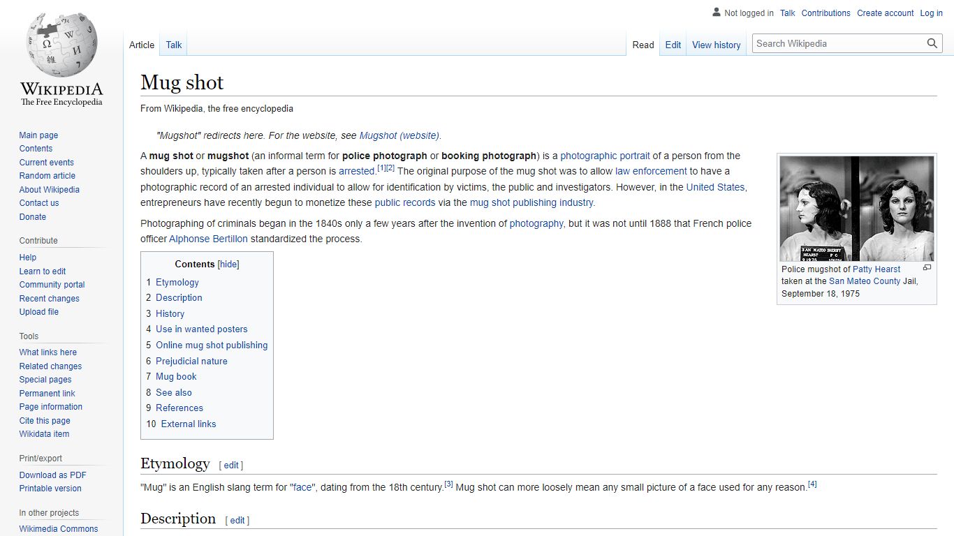 Mug shot - Wikipedia